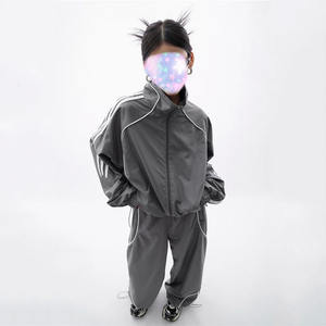 Ropa Deportiva de Invierno para Mujer, Chaqueta Cortavientos de Corte Regular con Cordón Ajustable, Pantalones Acampanados |   Conjuntos Deportivos Oversize para Mujer, Estilo Urbano, Color Sólido - Product Image 5