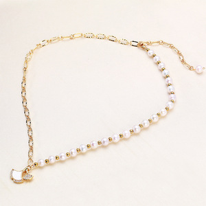 สร้อยคอประดับลูกปัดสไตล์หรูหราใหม่สำหรับผู้หญิง ดีไซน์หวาน โซ่คล้องไหปลาร้าระดับไฮเอนด์ ออกแบบเฉพาะตัว - Product Image 1