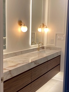 MiyaStone - Losa Grande de Cuarzo Calacatta Gold Impresa en 3D, Ecológica, para Proyectos Residenciales, Venta al por Mayor - Product Image 2