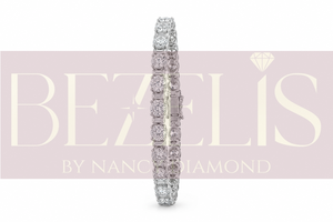 Bracelet tennis en diamant de laboratoire taille émeraude radiant en or blanc 18 carats, collection de joaillerie fine certifiée durable - Product Image 3