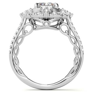 <b>Emerald</b> Cut Moissanite <b>Ring</b> 925 Sterling <b>Silver</b> 14K Gold Plated Prong Setting Solitaire Engagement Art Deco Wedding Certified - Product Image 4