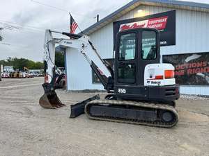 Bobcat E55 Mini Excavator Factory Direct Price High Performance Compact Crawler Hydraulic Digger for Urban Construction Sites - Product Image 2