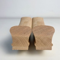 Rampe d'escalier unique en bois de chêne rouge, main gauche, décalée, 7247, fixation de rampe, MOQ faible, accepte les commandes personnalisées pour toute escalier
