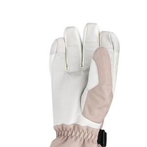 Gants de ski à doigts entiers, beiges, en polyester, isolés thermiquement, fermeture auto-agrippante, unisexes, pour activités hivernales en plein air - Product Image 6
