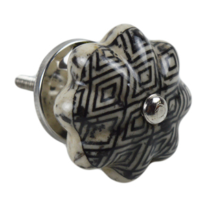 Flower Ceramic Combo Design <b>Knobs</b> Best <b>for</b> Home Decor Furniture Ceramic Pull and Colored Finishing Design Drawer Pull Shaped - Product Image 2