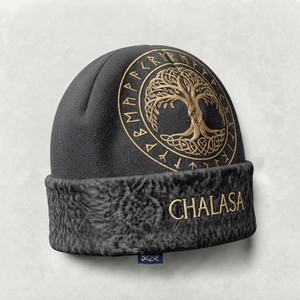 CHALASA SPORTS CS-BC-01 Custom Unisex Spandex Cotton Flat <b>Knit</b> Skull Cap Embossed Winter Beanie <b>Hat</b> OEM Wholesale - Product Image 4