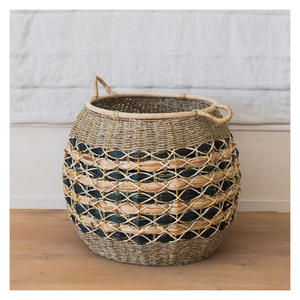 Handmade Natural Rattan Jute Yarn Woven Modern Storage <b>Basket</b> Set <b>Large</b> Decorative Eco Friendly Flexible Design Organizer Living - Product Image 2