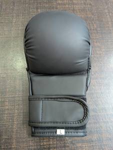 Gants de boxe demi-doigts en similicuir avec fermeture auto-agrippante pour arts martiaux, MMA et kick-boxing - Product Image 5