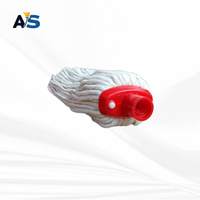 A&S Serpillère industrielle et commerciale robuste réutilisable en coton multi-couches de 250 grammes avec tête de serpillère à douille et système d'essorage