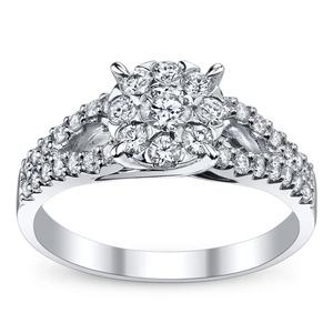 Anillo de boda de compromiso de oro de 14 quilates personalizado al por mayor diamante cultivado en laboratorio de corte princesa IGI certificado promesa eternidad mujeres Color E - Product Image 6