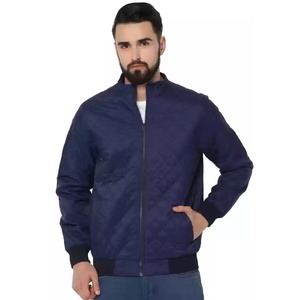 High Quality Spring Warm Eco-Friendly High Street <b>Men</b> Quilted <b>Jacket</b> Breathable Solid Color Long Sleeve with Custom Logo - Product Image 4