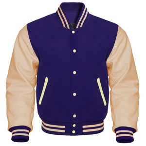 Custom College Varsity Jacket For Men Winter High Quality Leather Sleeves Letterman Breathable Baseball Varsity Jacket - Product Image 2