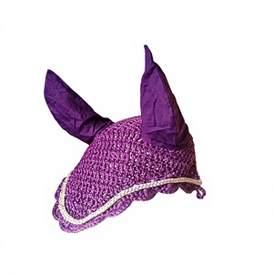 RJ International Filet anti-mouches pour chevaux, pour taille Cob, en maille, couleurs Violet, Rose, Noir, Bleu marine, Rouge, Protection anti-mouches - Product Image 5