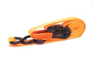 Sangle d'arrimage à cliquet en polyester orange de 25mm de taille personnalisée en gros avec poignée en plastique prête pour l'exportation depuis le Vietnam - Product Image 4