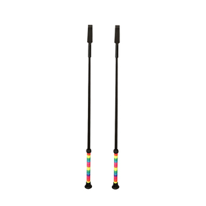 Fouet d'équitation de haute qualité 65 cm, tige en fibre de verre et poignée en caoutchouc, couleurs et logo personnalisables, service OEM, vente en gros - Product Image 3