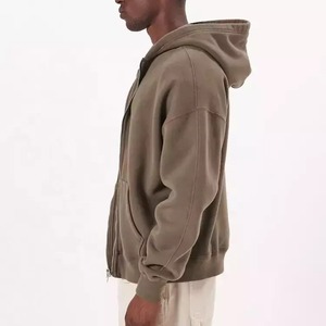 Wholesale Luxury Custom Heavyweight Men Oversized <b>Hoodie</b> Manufacture Heavy Cotton 100% 500gsm <b>Hoodie</b> No <b>String</b> - Product Image 4