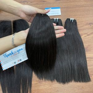Extensiones de Cabello Humano Vietnamita 100% Natural, Liso, en Trama, de la Mejor Calidad, Ondulado, 8 Pulgadas, Precio Económico - Product Image 6