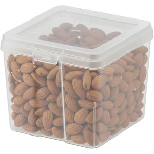 Set di 10 Contenitori Trasparenti per Alimenti da 1,3 Qt con Coperchio a Scatto Impilabili per Organizzazione Dispensa - Product Image 3