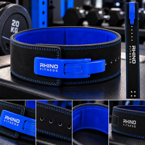 Ceinture de musculation en cuir Rhino Fitness, réglable, enveloppante, pour adultes - Product Image 5