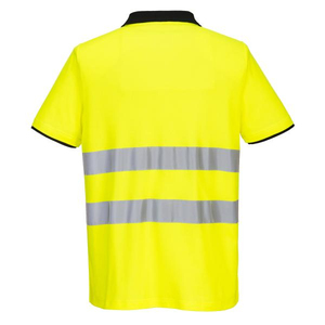 Camiseta Polo de Alta Visibilidad con Cinta Reflectante, Manga Corta, Uniforme de Trabajo para Obras de Construcción - Product Image 2
