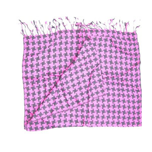 Elegant Hounds Tooth Jacquard Scarf Knitted Viscose Scarf Stole Soft Warm Fashion <b>Wrap</b> <b>Shawl</b> Winter Luxury Neck Scarf for Women - Product Image 2