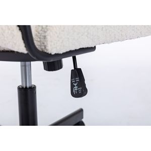 Modern Armless <b>Desk</b> Chair with Criss Cross Leg Wide Seat Home Office Work Meditation Wheels Included for Office Environment - Product Image 3