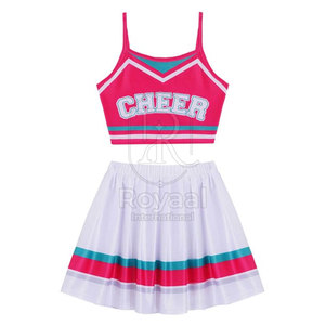 Uniforme de Porristas para Mujer de Buena Calidad, Transpirable, del Mejor Material, Talla Adulto, Uniforme de Porristas Personalizado para Mujer - Product Image 3