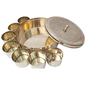 Boîte à épices vintage en laiton de haute qualité avec gravure et finition polie, boîte à épices en laiton pur pour la cuisine - Product Image 1