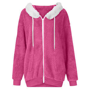 Premium Warm <b>Sherpa</b> <b>Fleece</b> Hoodies <b>Men</b> Women Custom Soft Plush Winter Hooded Zipper Sweatshirt Casual Fashion Apparel Supplier - Product Image 6