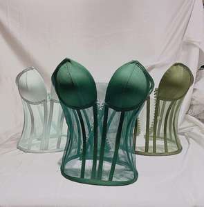 Corset Vintage Femme Overbust Sexy en Cuir Écologique Respirant pour Grandes Tailles, Effet Amincissant et Contrôle Moyen du Ventre - Product Image 3