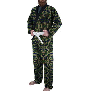 Uniforme de Jiu-Jitsu personnalisé, style martial arts, extensible, léger, respirant, dernier design, durable, en coton. - Product Image 4