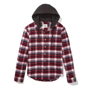 Camisas de Franela de Manga Larga a Cuadros con Botones, Estilo Urbano, Precio Mayorista de Fábrica de Ropa, Prendas Hechas a Medida - Product Image 1