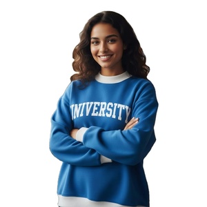 Ropa de Invierno de Alta Calidad al por Mayor con Logotipo Personalizado para Mujer, Talla Grande, Forro Polar de Poliéster/Algodón, Letras Griegas, Cuello Alto - Product Image 3