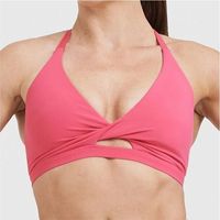Soutien-gorge de sport personnalisé pour femme, léger, respirant, écologique, à maintien élevé, en Spandex/Nylon, idéal pour le yoga et la gym