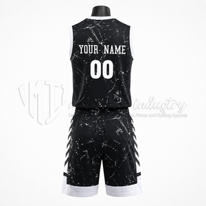 Conjunto de Uniforme de Baloncesto Personalizado, Jersey y Pantalones Cortos Sublimados, Malla Transpirable, Ropa de Equipo, OEM, ODM, Marca Privada, 100% Poliéster, Secado Rápido - Product Image 2