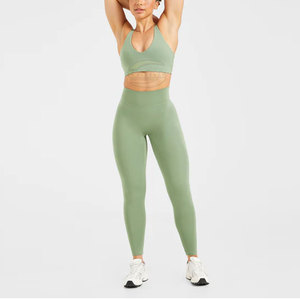 Ensemble de yoga pour femmes le plus vendu, ensemble de yoga pour femmes de bonne qualité, service OEM en gros, leggings et soutien-gorge de sport professionnels - Product Image 3