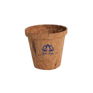 Pot en fibre de coco écologique Blue Lotus, très demandé |   Pot de fleurs rond biodégradable pour plantes d'intérieur, style campagnard, ferme - Product Image 1