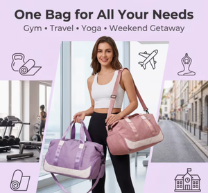Sac de sport en velours côtelé PROFIT SPORTS, durable, avec fermeture éclair, sangle réglable, grande capacité, compartiments séparés, idéal pour la gym, le sport et les voyages - Product Image 5