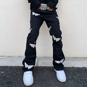 Men Vintage Acid Washed Jogger Pants Heavy Cotton Terry Sweatpants Baggy Style Streetwear <b>Drawstring</b> Casual <b>Trousers</b> - Product Image 2