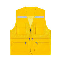 Chaleco de Seguridad para la Construcción, Nuevo Estilo, Venta al Por Mayor de Fábrica, Logotipo Personalizado, Cinta Reflectante, Todas las Temporadas, Alta Visibilidad, Poliéster Transpirable