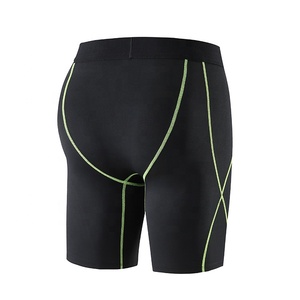 <b>Men</b> Compression <b>Shorts</b> Mid <b>Waist</b> <b>Elastic</b> Quick Dry Spandex Nylon Sporty Solid Black <b>Short</b> <b>Shorts</b> - Product Image 3