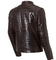 Veste en cuir véritable 100% pour homme, qualité supérieure sur mesure, fabriquée au Vietnam, blousons en cuir de crocodile sur mesure