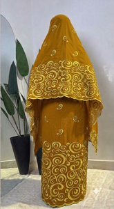 High Quality Woven Combed Cotton Lafaya Voile <b>Fabric</b> Breathable Embroidery Traditional Multicolour Women's Thoub Lafaya Sudanese - Product Image 6