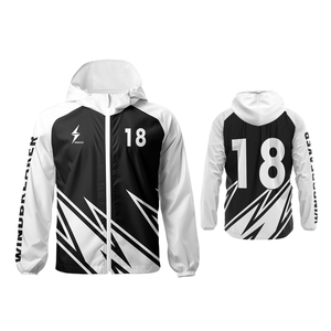 Custom Men's Hooded Windbreaker <b>Jacket</b> Sublimation Print Team Sports Warm Up Coat <b>Lightweight</b> <b>Running</b> Outerwear 2026 - Product Image 4