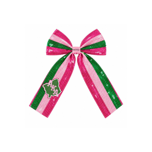 Accesorios para el cabello con lazo de cuentas para el día del partido, hechos a mano, personalizados, de última moda, colección casual para mujer, lazos para el cabello con pinzas de cocodrilo - Product Image 5