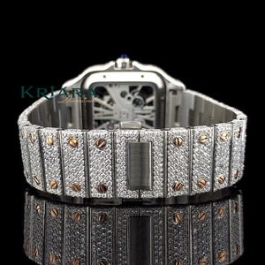 Premium Quality Moissanite Diamond Luxury Wristwatch Elegant Fashion <b>Watch</b> For <b>Men</b> Women And Special Occasions - Product Image 3