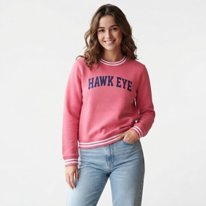 เสื้อฮู้ด HAWK EYE SPORTS รุ่น Autumn/Winter สำหรับผู้หญิง ผ้าฟลีซเนื้อนุ่ม สไตล์สตรีทแวร์ คอกลม ไหล่ตก ระบายอากาศได้ดี ไม่บุซับใน น้ำหนัก 360 กรัม - Product Image 1
