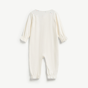 MAMACHERI Pelele de algodón jacquard ajustado de manga larga con broches para bebé recién nacida ODM Vietnam - Product Image 2