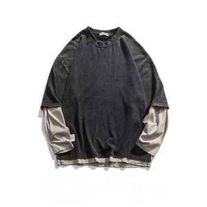 T-shirt thermique en maille gaufrée pour temps froid, coton à effet isolant - Product Image 2