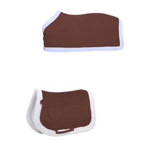 Tapis de selle de luxe personnalisé matelassé diamant, en polyester double cordon, équipement d'équitation haut de gamme, fabricant OEM, vente en gros - Product Image 5